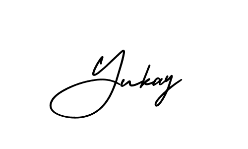 How to Draw Yukay signature style? AmerikaSignatureDemo-Regular is a latest design signature styles for name Yukay. Yukay signature style 3 images and pictures png