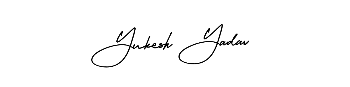 Design your own signature with our free online signature maker. With this signature software, you can create a handwritten (AmerikaSignatureDemo-Regular) signature for name Yukesh Yadav. Yukesh Yadav signature style 3 images and pictures png