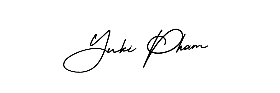 Similarly AmerikaSignatureDemo-Regular is the best handwritten signature design. Signature creator online .You can use it as an online autograph creator for name Yuki Pham. Yuki Pham signature style 3 images and pictures png