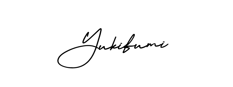 How to make Yukifumi signature? AmerikaSignatureDemo-Regular is a professional autograph style. Create handwritten signature for Yukifumi name. Yukifumi signature style 3 images and pictures png