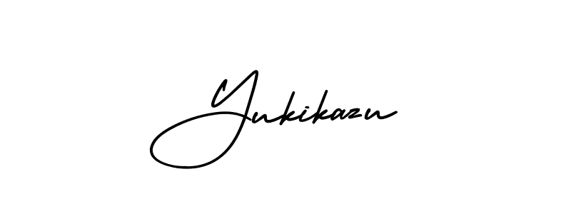 Design your own signature with our free online signature maker. With this signature software, you can create a handwritten (AmerikaSignatureDemo-Regular) signature for name Yukikazu. Yukikazu signature style 3 images and pictures png