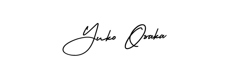 Use a signature maker to create a handwritten signature online. With this signature software, you can design (AmerikaSignatureDemo-Regular) your own signature for name Yuko Osaka. Yuko Osaka signature style 3 images and pictures png