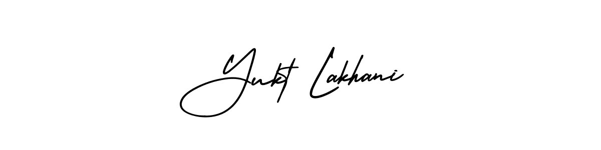 Similarly AmerikaSignatureDemo-Regular is the best handwritten signature design. Signature creator online .You can use it as an online autograph creator for name Yukt Lakhani. Yukt Lakhani signature style 3 images and pictures png