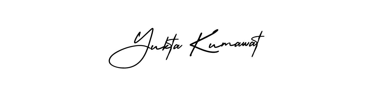 Design your own signature with our free online signature maker. With this signature software, you can create a handwritten (AmerikaSignatureDemo-Regular) signature for name Yukta Kumawat. Yukta Kumawat signature style 3 images and pictures png