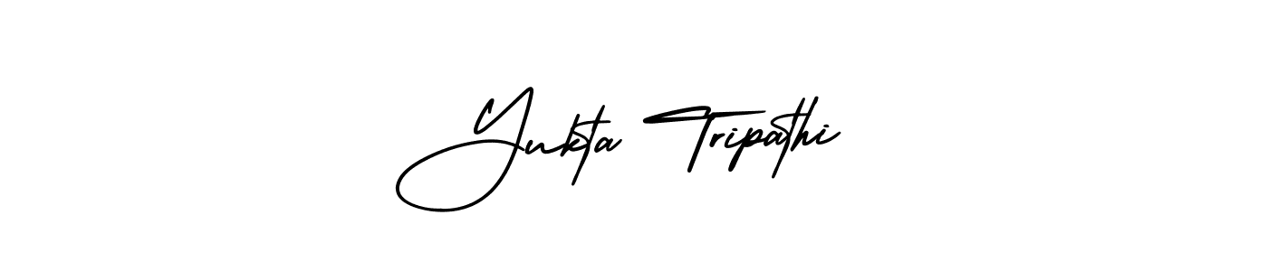 Design your own signature with our free online signature maker. With this signature software, you can create a handwritten (AmerikaSignatureDemo-Regular) signature for name Yukta Tripathi. Yukta Tripathi signature style 3 images and pictures png