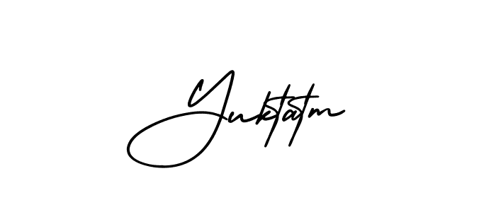 Check out images of Autograph of Yuktatm name. Actor Yuktatm Signature Style. AmerikaSignatureDemo-Regular is a professional sign style online. Yuktatm signature style 3 images and pictures png