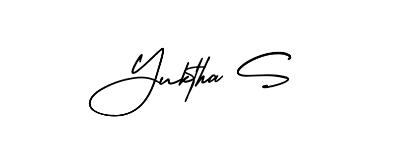 Similarly AmerikaSignatureDemo-Regular is the best handwritten signature design. Signature creator online .You can use it as an online autograph creator for name Yuktha S. Yuktha S signature style 3 images and pictures png
