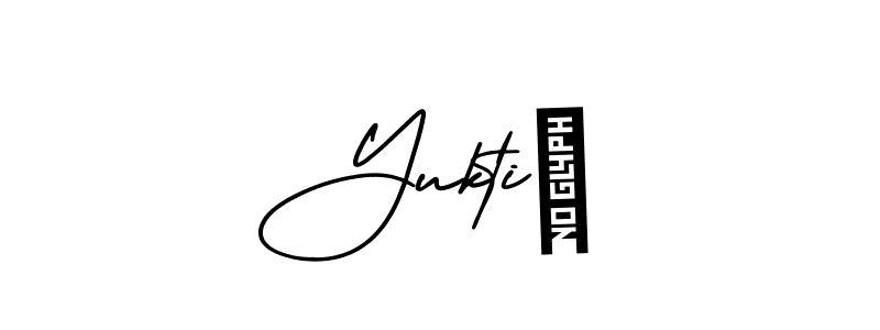 Use a signature maker to create a handwritten signature online. With this signature software, you can design (AmerikaSignatureDemo-Regular) your own signature for name Yukti♡. Yukti♡ signature style 3 images and pictures png
