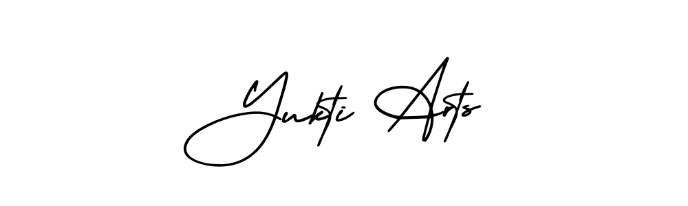 Also we have Yukti Arts name is the best signature style. Create professional handwritten signature collection using AmerikaSignatureDemo-Regular autograph style. Yukti Arts signature style 3 images and pictures png