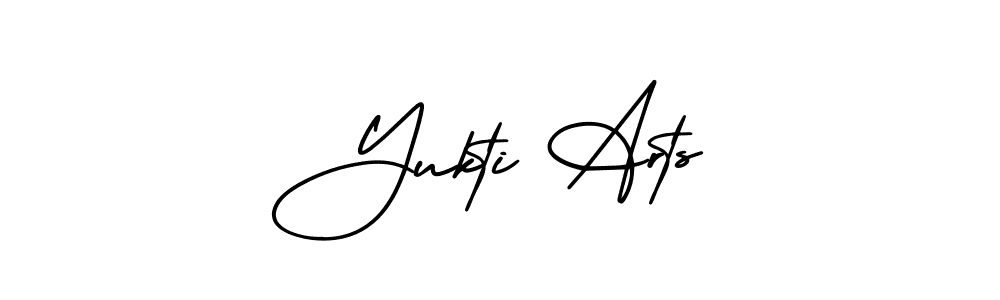 Also You can easily find your signature by using the search form. We will create Yukti Arts name handwritten signature images for you free of cost using AmerikaSignatureDemo-Regular sign style. Yukti Arts signature style 3 images and pictures png