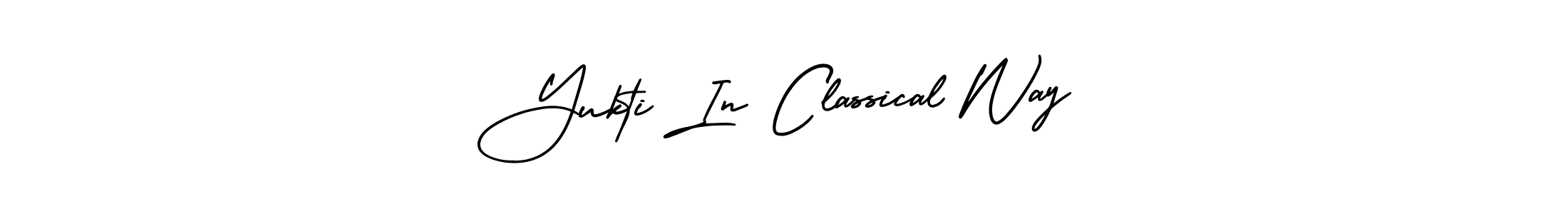 if you are searching for the best signature style for your name Yukti In Classical Way. so please give up your signature search. here we have designed multiple signature styles  using AmerikaSignatureDemo-Regular. Yukti In Classical Way signature style 3 images and pictures png