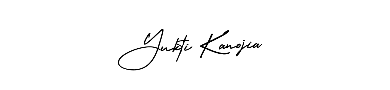 Make a beautiful signature design for name Yukti Kanojia. With this signature (AmerikaSignatureDemo-Regular) style, you can create a handwritten signature for free. Yukti Kanojia signature style 3 images and pictures png