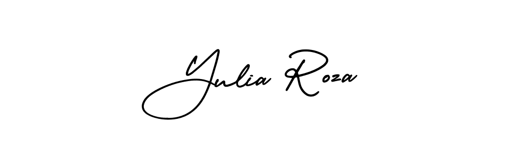 Create a beautiful signature design for name Yulia Roza. With this signature (AmerikaSignatureDemo-Regular) fonts, you can make a handwritten signature for free. Yulia Roza signature style 3 images and pictures png