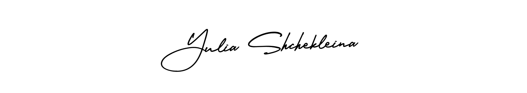 Check out images of Autograph of Yulia Shchekleina name. Actor Yulia Shchekleina Signature Style. AmerikaSignatureDemo-Regular is a professional sign style online. Yulia Shchekleina signature style 3 images and pictures png