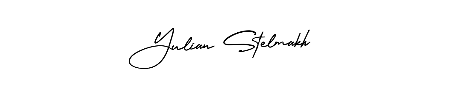 Best and Professional Signature Style for Yulian Stelmakh. AmerikaSignatureDemo-Regular Best Signature Style Collection. Yulian Stelmakh signature style 3 images and pictures png