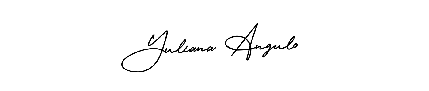 How to make Yuliana Angulo name signature. Use AmerikaSignatureDemo-Regular style for creating short signs online. This is the latest handwritten sign. Yuliana Angulo signature style 3 images and pictures png