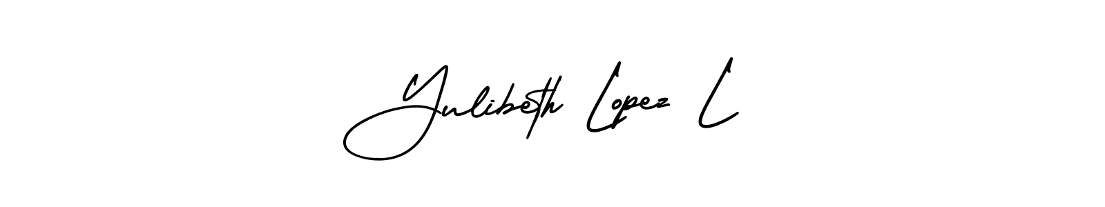 Make a beautiful signature design for name Yulibeth Lopez L. Use this online signature maker to create a handwritten signature for free. Yulibeth Lopez L signature style 3 images and pictures png