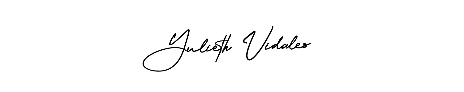 Similarly AmerikaSignatureDemo-Regular is the best handwritten signature design. Signature creator online .You can use it as an online autograph creator for name Yulieth Vidales. Yulieth Vidales signature style 3 images and pictures png