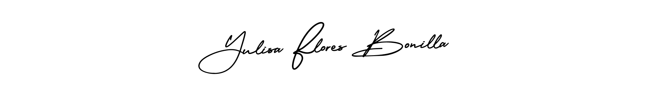 Make a beautiful signature design for name Yulisa Flores Bonilla. With this signature (AmerikaSignatureDemo-Regular) style, you can create a handwritten signature for free. Yulisa Flores Bonilla signature style 3 images and pictures png