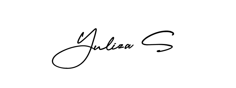 Best and Professional Signature Style for Yuliza S. AmerikaSignatureDemo-Regular Best Signature Style Collection. Yuliza S signature style 3 images and pictures png