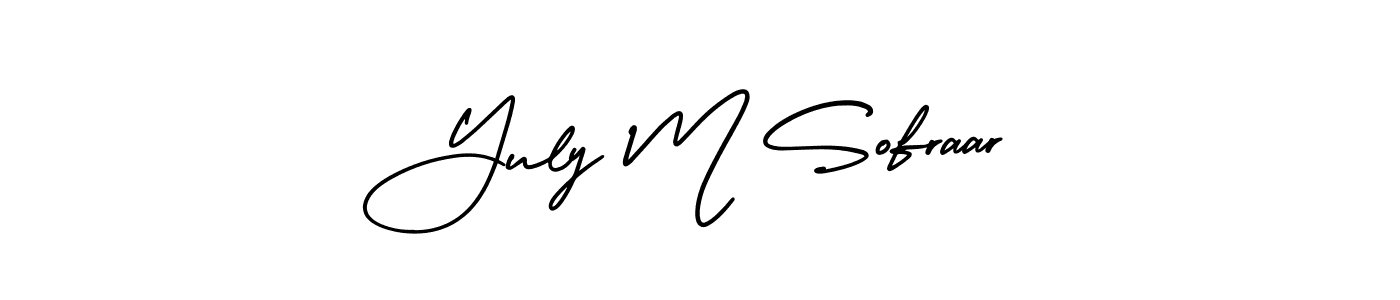 How to Draw Yuly M Sofraar signature style? AmerikaSignatureDemo-Regular is a latest design signature styles for name Yuly M Sofraar. Yuly M Sofraar signature style 3 images and pictures png