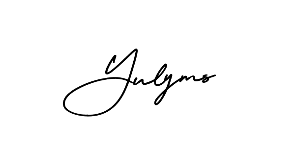 Also we have Yulyms name is the best signature style. Create professional handwritten signature collection using AmerikaSignatureDemo-Regular autograph style. Yulyms signature style 3 images and pictures png