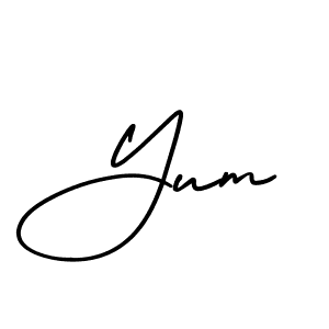 Also You can easily find your signature by using the search form. We will create Yum name handwritten signature images for you free of cost using AmerikaSignatureDemo-Regular sign style. Yum signature style 3 images and pictures png
