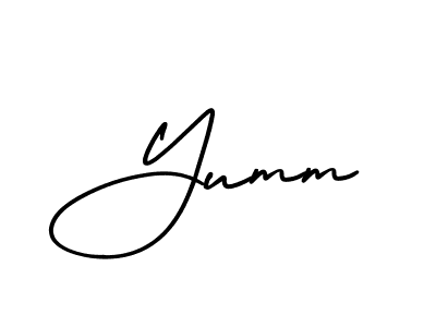 Also You can easily find your signature by using the search form. We will create Yumm name handwritten signature images for you free of cost using AmerikaSignatureDemo-Regular sign style. Yumm signature style 3 images and pictures png