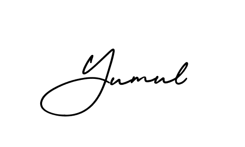 It looks lik you need a new signature style for name Yumul. Design unique handwritten (AmerikaSignatureDemo-Regular) signature with our free signature maker in just a few clicks. Yumul signature style 3 images and pictures png