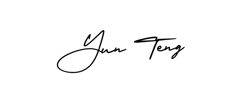 Make a beautiful signature design for name Yun Teng. Use this online signature maker to create a handwritten signature for free. Yun Teng signature style 3 images and pictures png
