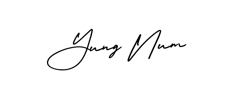 Make a short Yung Num signature style. Manage your documents anywhere anytime using AmerikaSignatureDemo-Regular. Create and add eSignatures, submit forms, share and send files easily. Yung Num signature style 3 images and pictures png