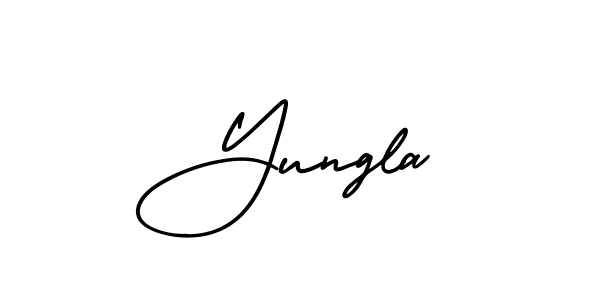 Once you've used our free online signature maker to create your best signature AmerikaSignatureDemo-Regular style, it's time to enjoy all of the benefits that Yungla name signing documents. Yungla signature style 3 images and pictures png