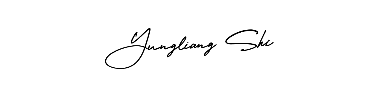 See photos of Yungliang Shi official signature by Spectra . Check more albums & portfolios. Read reviews & check more about AmerikaSignatureDemo-Regular font. Yungliang Shi signature style 3 images and pictures png