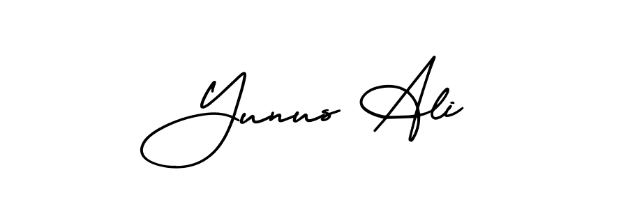 Use a signature maker to create a handwritten signature online. With this signature software, you can design (AmerikaSignatureDemo-Regular) your own signature for name Yunus Ali. Yunus Ali signature style 3 images and pictures png