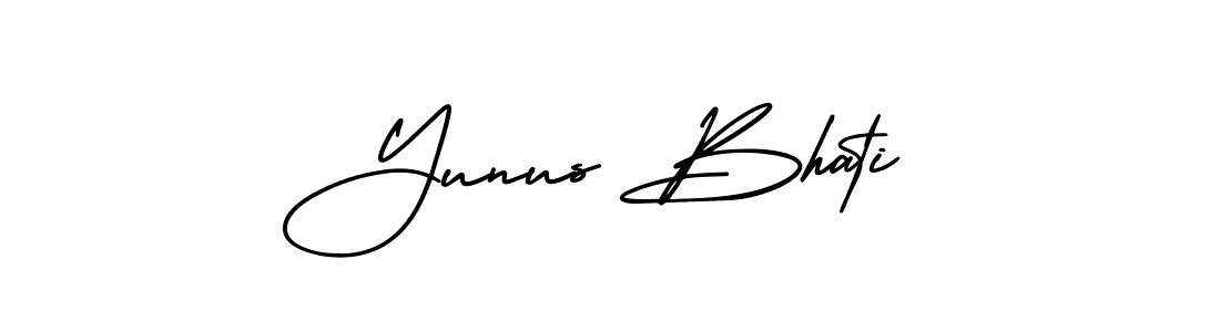 Use a signature maker to create a handwritten signature online. With this signature software, you can design (AmerikaSignatureDemo-Regular) your own signature for name Yunus Bhati. Yunus Bhati signature style 3 images and pictures png