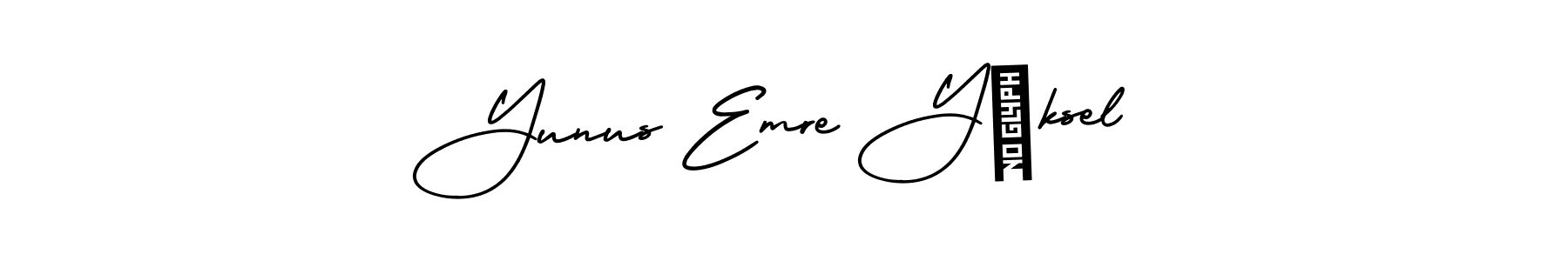 It looks lik you need a new signature style for name Yunus Emre Yüksel. Design unique handwritten (AmerikaSignatureDemo-Regular) signature with our free signature maker in just a few clicks. Yunus Emre Yüksel signature style 3 images and pictures png