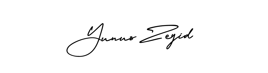 Make a beautiful signature design for name Yunus Zeyid. With this signature (AmerikaSignatureDemo-Regular) style, you can create a handwritten signature for free. Yunus Zeyid signature style 3 images and pictures png