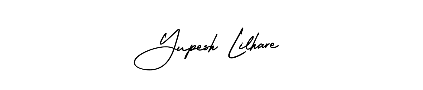 How to make Yupesh Lilhare name signature. Use AmerikaSignatureDemo-Regular style for creating short signs online. This is the latest handwritten sign. Yupesh Lilhare signature style 3 images and pictures png