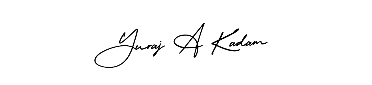 Make a beautiful signature design for name Yuraj A Kadam. Use this online signature maker to create a handwritten signature for free. Yuraj A Kadam signature style 3 images and pictures png