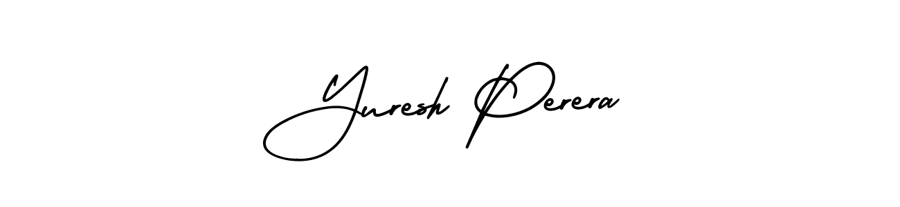 How to Draw Yuresh Perera signature style? AmerikaSignatureDemo-Regular is a latest design signature styles for name Yuresh Perera. Yuresh Perera signature style 3 images and pictures png