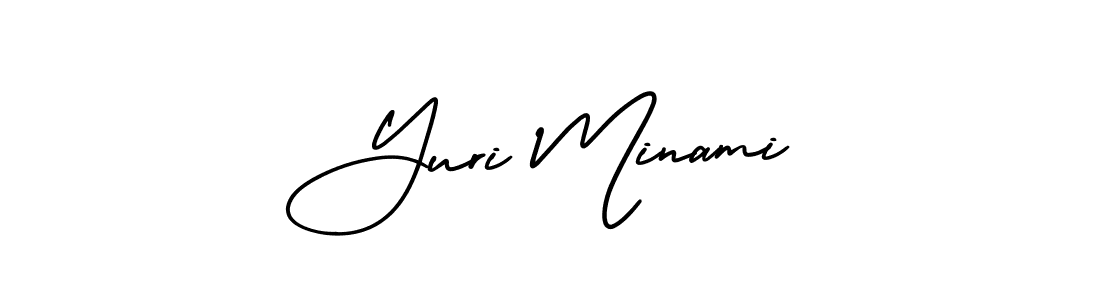 Design your own signature with our free online signature maker. With this signature software, you can create a handwritten (AmerikaSignatureDemo-Regular) signature for name Yuri Minami. Yuri Minami signature style 3 images and pictures png