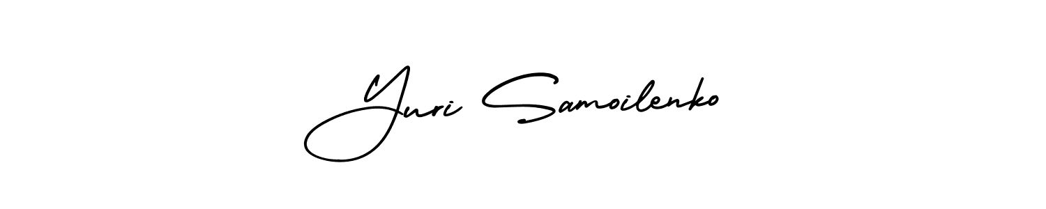 This is the best signature style for the Yuri Samoilenko name. Also you like these signature font (AmerikaSignatureDemo-Regular). Mix name signature. Yuri Samoilenko signature style 3 images and pictures png