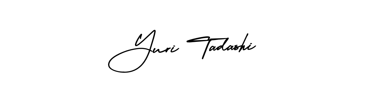 How to make Yuri Tadashi name signature. Use AmerikaSignatureDemo-Regular style for creating short signs online. This is the latest handwritten sign. Yuri Tadashi signature style 3 images and pictures png