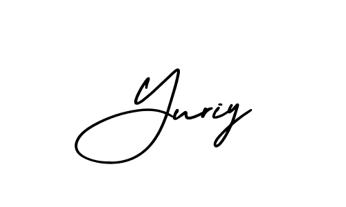 Yuriy stylish signature style. Best Handwritten Sign (AmerikaSignatureDemo-Regular) for my name. Handwritten Signature Collection Ideas for my name Yuriy. Yuriy signature style 3 images and pictures png