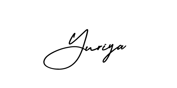 This is the best signature style for the Yuriya name. Also you like these signature font (AmerikaSignatureDemo-Regular). Mix name signature. Yuriya signature style 3 images and pictures png