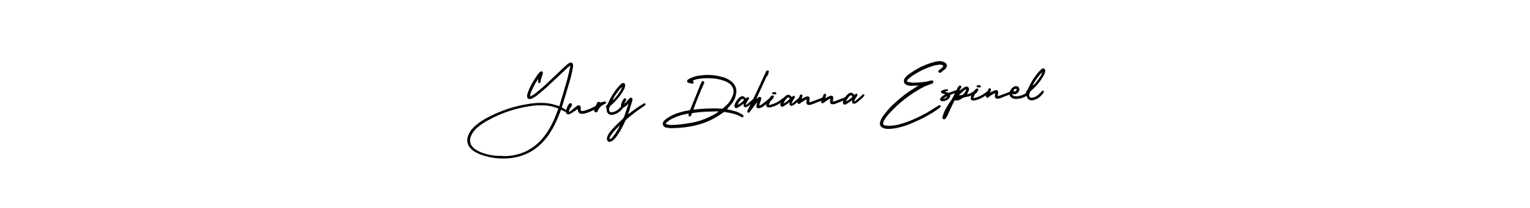 Make a beautiful signature design for name Yurly Dahianna Espinel. With this signature (AmerikaSignatureDemo-Regular) style, you can create a handwritten signature for free. Yurly Dahianna Espinel signature style 3 images and pictures png