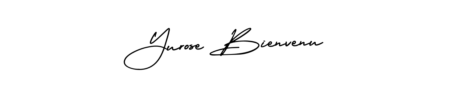 Make a beautiful signature design for name Yurose Bienvenu. With this signature (AmerikaSignatureDemo-Regular) style, you can create a handwritten signature for free. Yurose Bienvenu signature style 3 images and pictures png