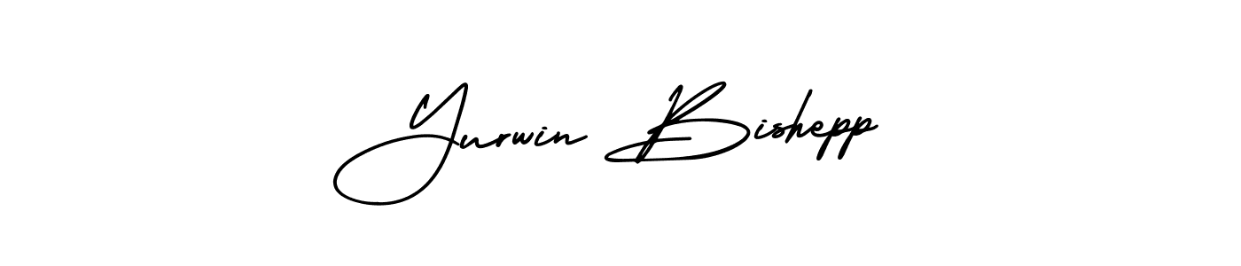 How to Draw Yurwin Bishepp signature style? AmerikaSignatureDemo-Regular is a latest design signature styles for name Yurwin Bishepp. Yurwin Bishepp signature style 3 images and pictures png