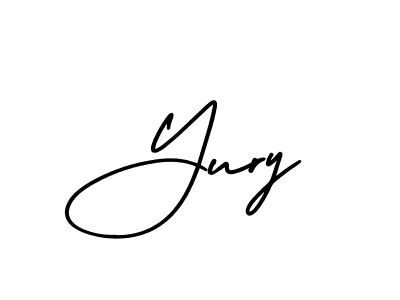 This is the best signature style for the Yury name. Also you like these signature font (AmerikaSignatureDemo-Regular). Mix name signature. Yury signature style 3 images and pictures png