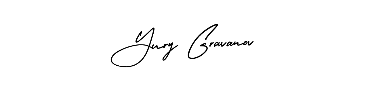 Use a signature maker to create a handwritten signature online. With this signature software, you can design (AmerikaSignatureDemo-Regular) your own signature for name Yury Gravanov. Yury Gravanov signature style 3 images and pictures png